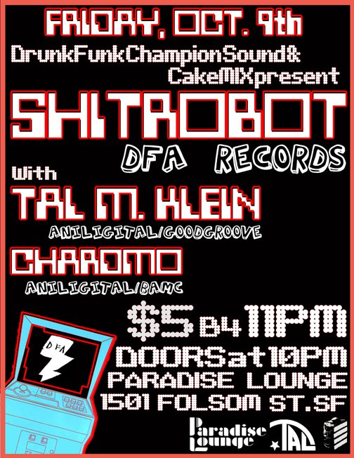 Shit Robot - Flyer front