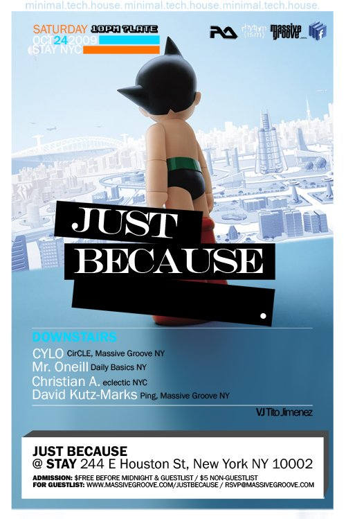 Just Because - Flyer front