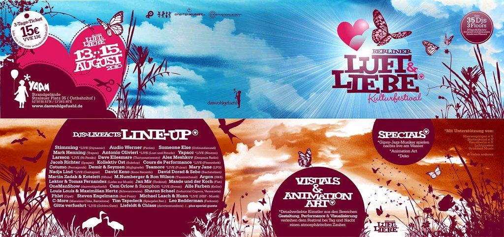 Luft & Liebe Festival - Tag 2 - Flyer back