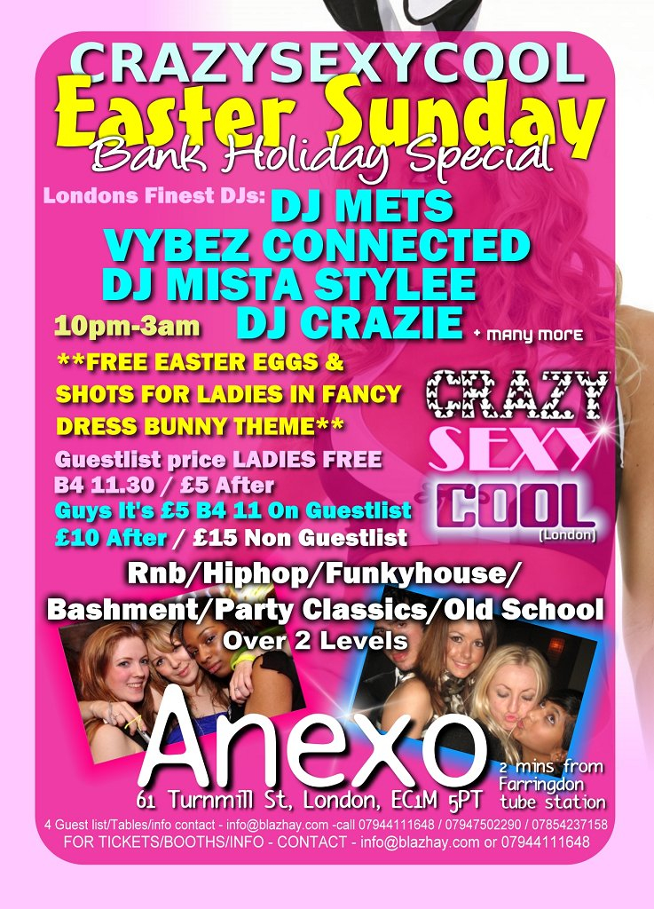 Crazysexycool In Luton At Club Ice - Flyer back