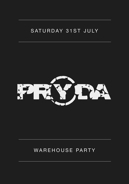 Pryda Warehouse Party with Eric Prydz & Gui Boratto - Flyer front