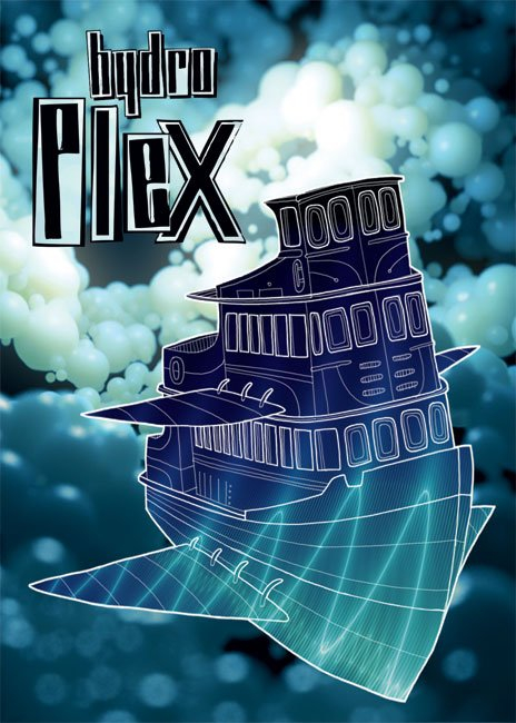 Plex presents... Hydroplex Boat Party feat: Dexter, Marco Bernardi, Cosmic Force, Bass Junkie, Radioactiveman, Dexorcist, Joe Hart, Sync 24 - Flyer front