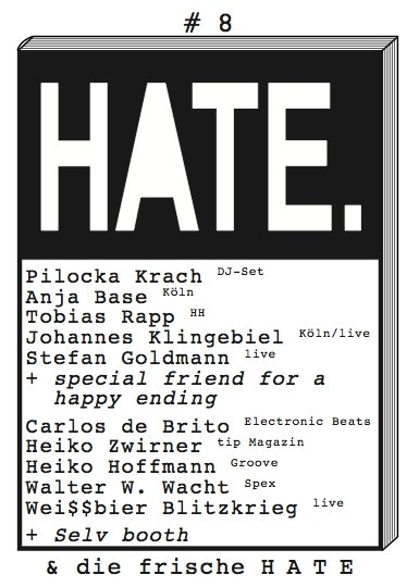 Hate - Flyer front