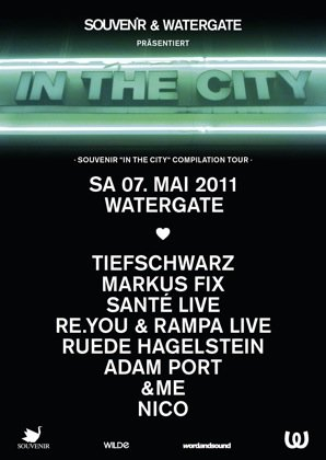 Souvenir 'in The City' Compilation Release Party - Flyer front