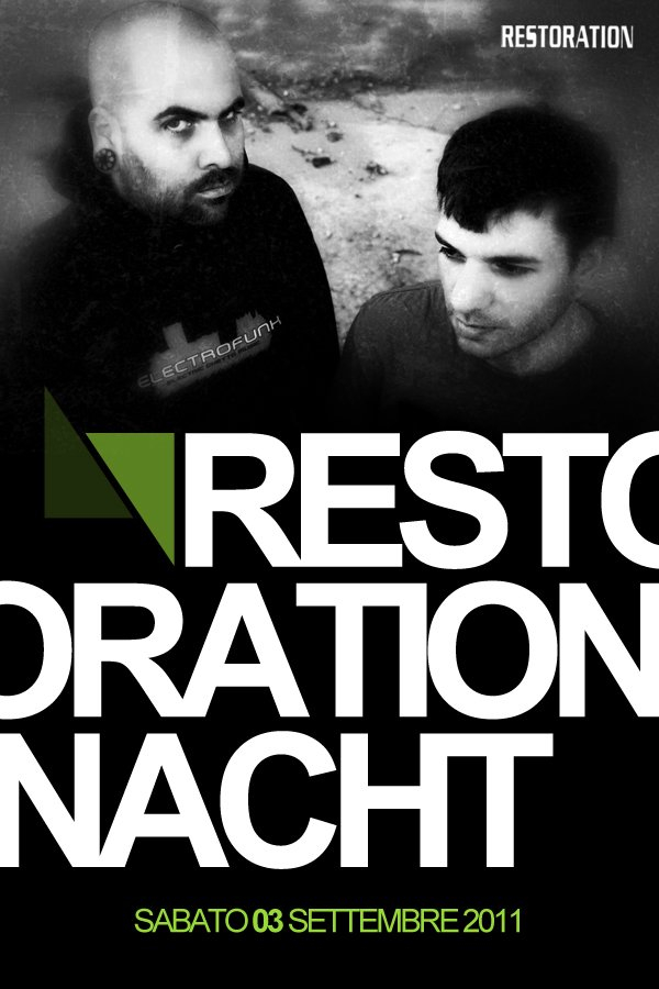 Restoration Nacht - Flyer front
