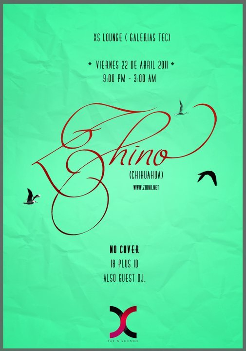 Zhino - Flyer front