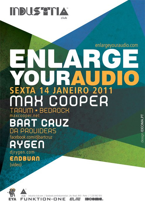 Enlarge Your Audio feat Max Cooper - Flyer front