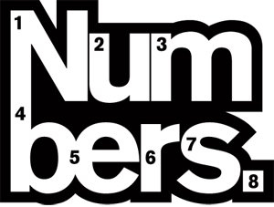 Numbers with James Blake, Goodhand & Nelson - Flyer front