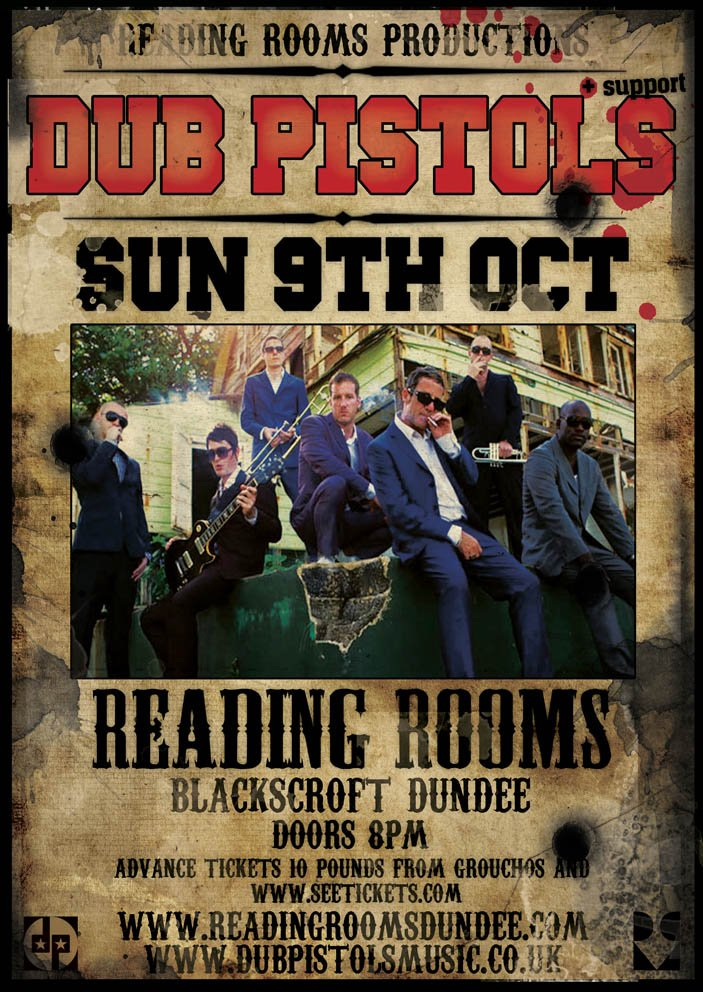 Dub Pistols Live - Flyer front