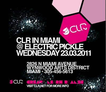 Link presents Clr In Miami - Flyer front