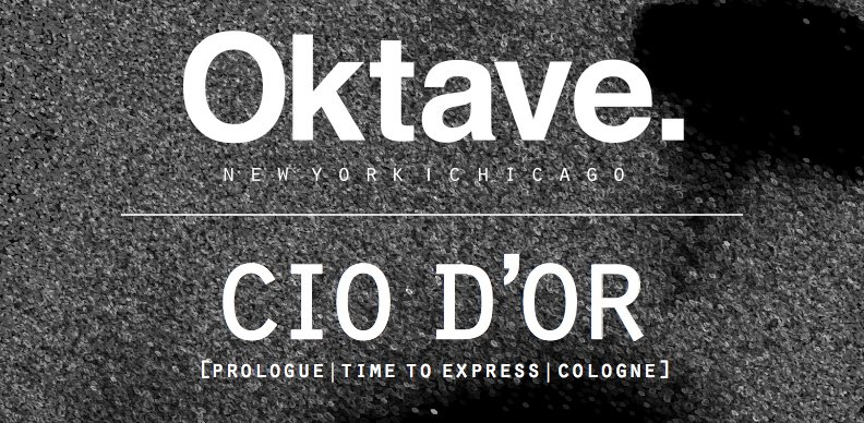 Oktave presents Cio D'Or & Traversable Wormhole - Flyer front