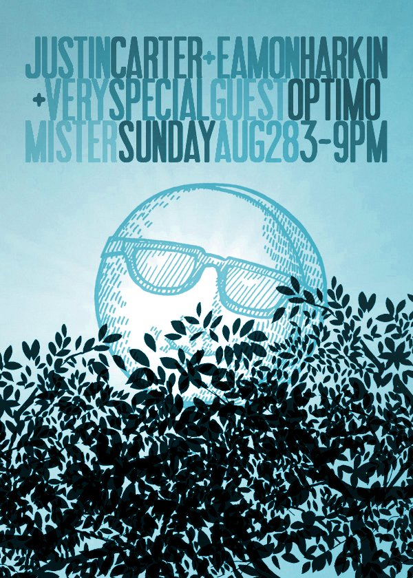 Mister Sunday Afterparty: Optimo Versus Mister Saturday Night - Flyer back