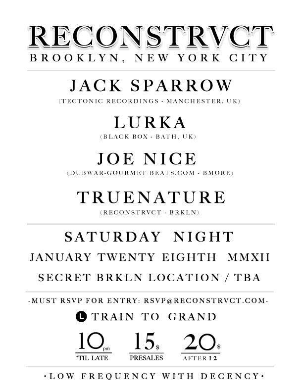 Reconstrvct - Flyer front