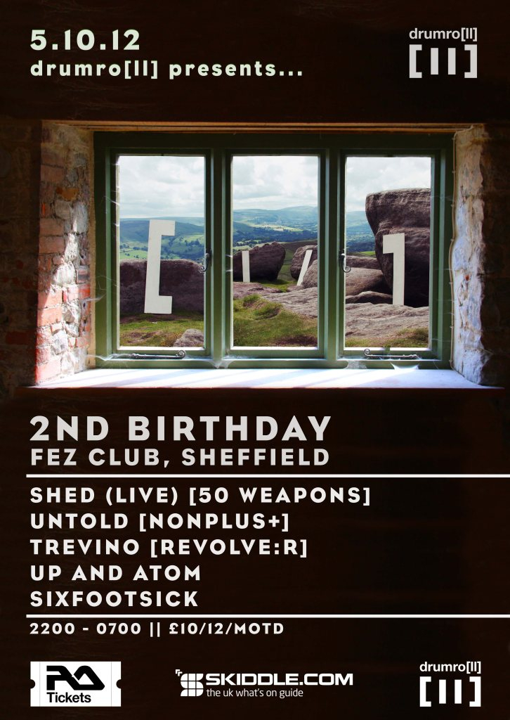 drumro[ll] presents...Shed, Untold & Trevino - Flyer front