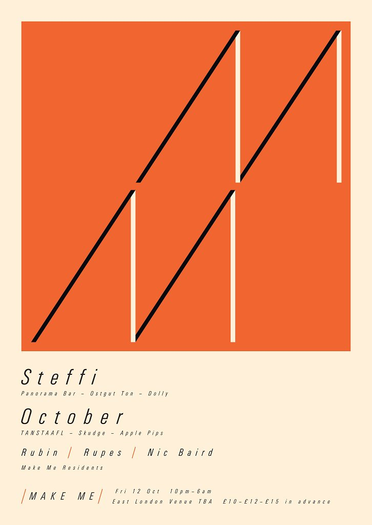 Make Me with Steffi and October - Flyer front