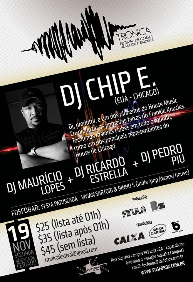 Chip E. at Tronica - Flyer front