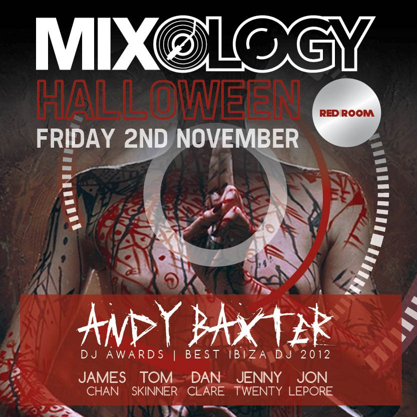 Mixology Halloween Special - Andy Baxter - Flyer front