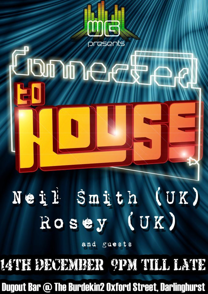 Weekend Grooves presents Connected to House - Flyer front