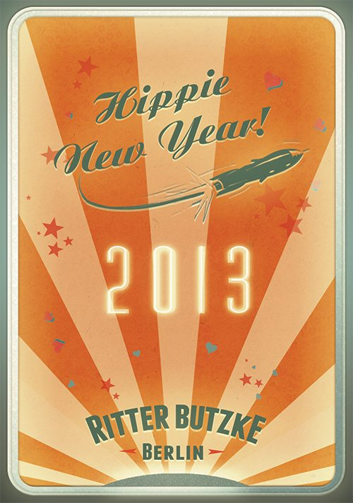 Ritter Butzke NYE 'Hippie New Year - Flyer front