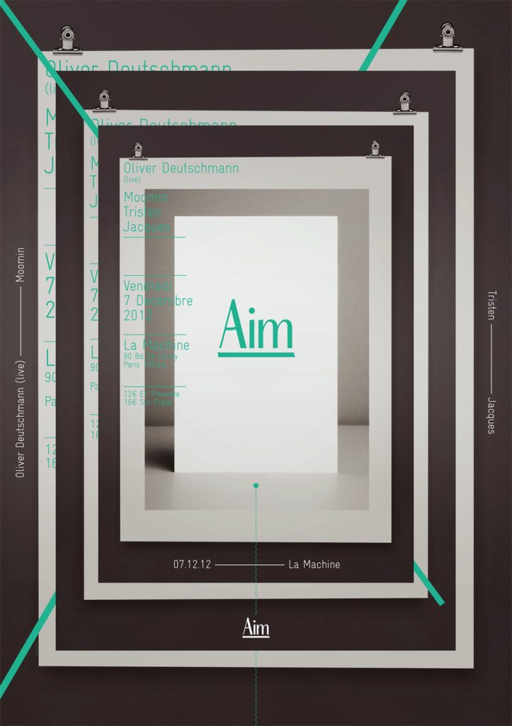 Aim Label Night - Flyer front