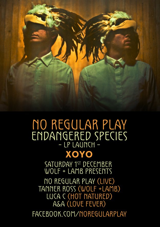 Wolf + Lamb Records: No Regular Play Launch Party - Flyer front