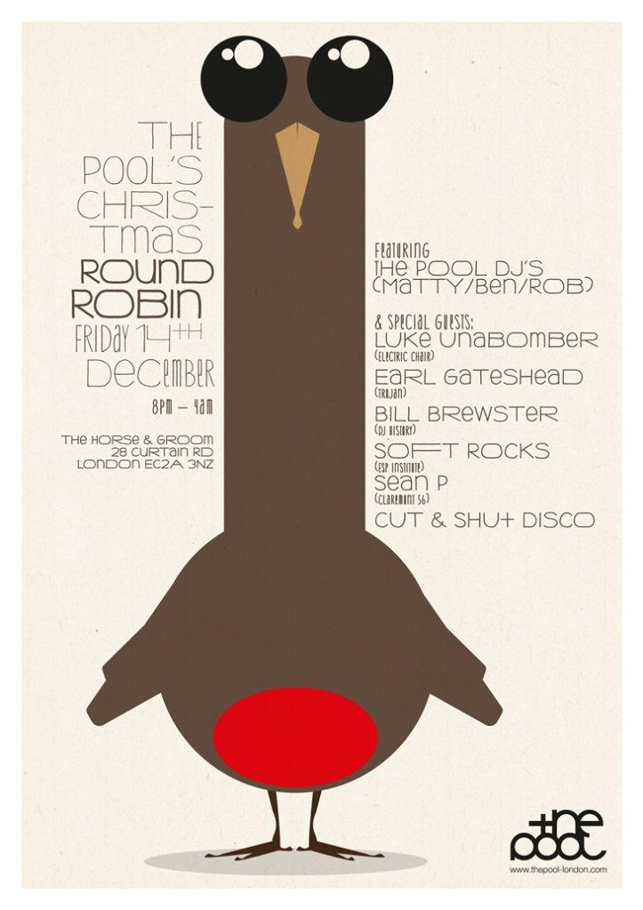 The Pool's Christmas Round Robin - Flyer front