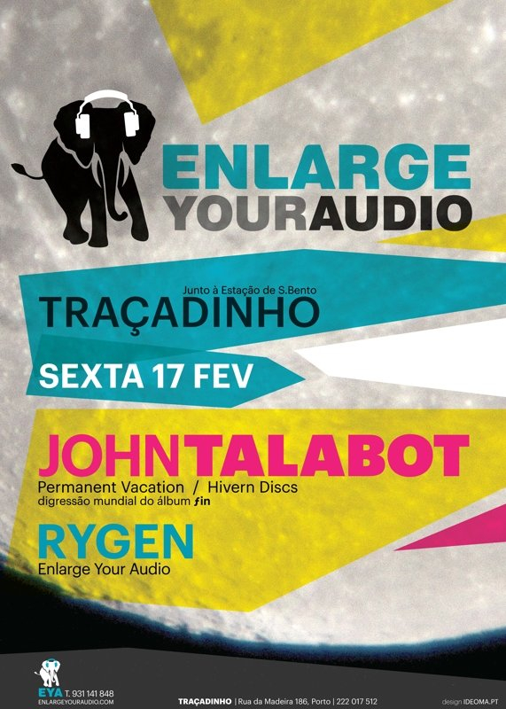 Enlarge Your Audio: John Talabot - Flyer front