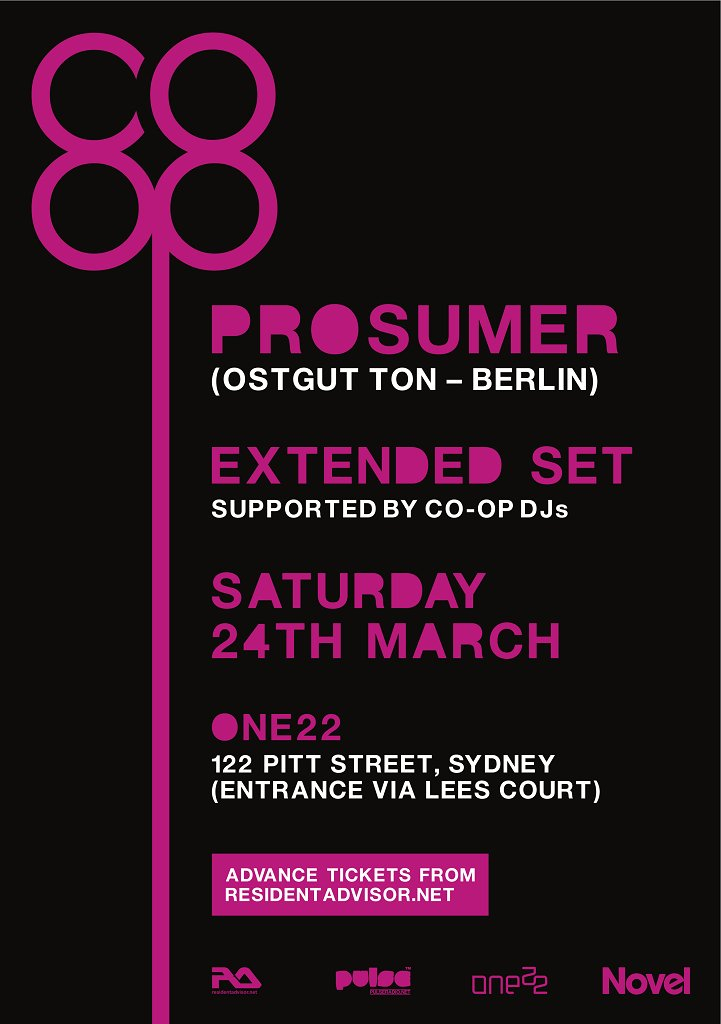 Co-Op presents Prosumer - Flyer front