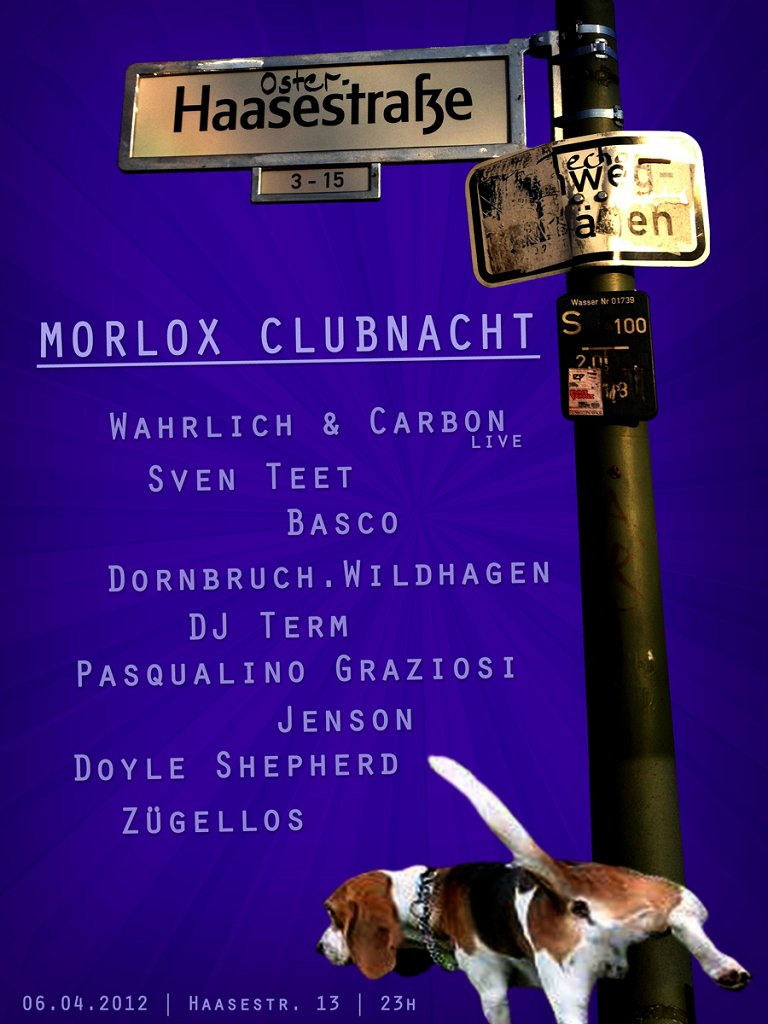Clubnacht Osterhaase - Flyer front