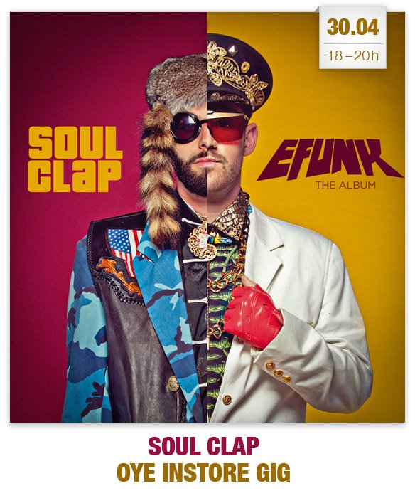 Soul Clap Instore Gig - Flyer front