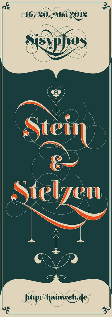Stein & Stelzen - Eine Erzählung in 2 Akten // Akt 2 - Flyer back
