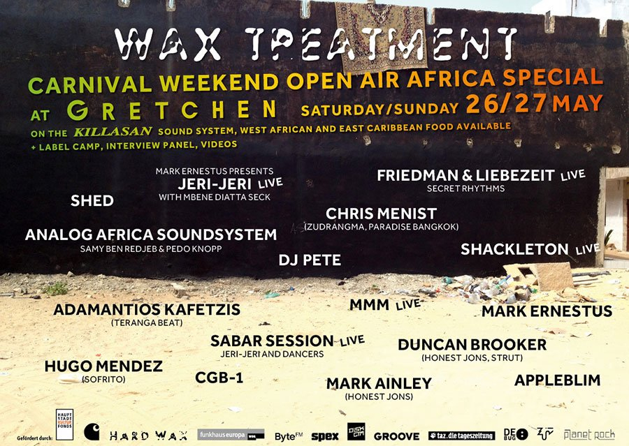 Wax Treatment - Carnival Weekend Open Air Africa Special - Flyer front