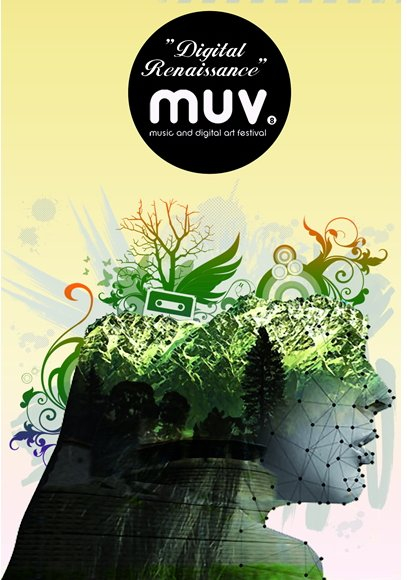 MUV Music and Digital art Festival - 8th ed. 'Digital Renaissance'_day 1 - Flyer front
