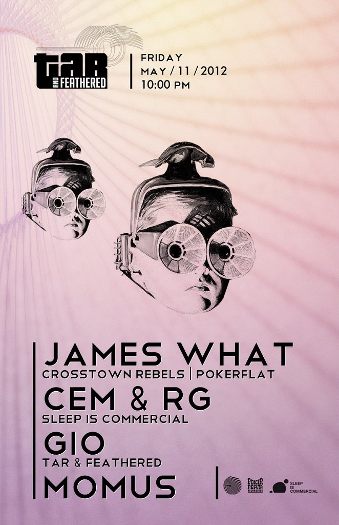 Tar & Feathered presents James What - Cem & Rg - Flyer back