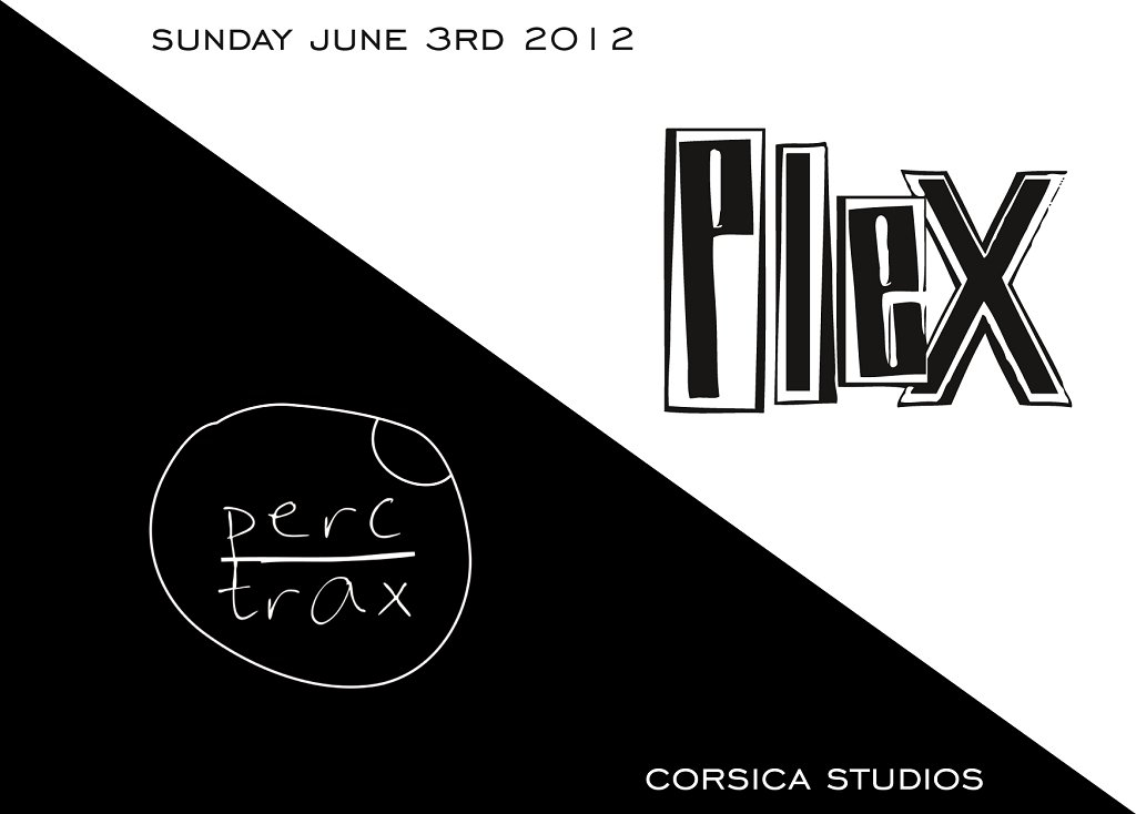 Plex vs Perc Trax - Kangding Ray, Perc, DJ Skirt, AnD, Randomer, Scanone - Flyer front