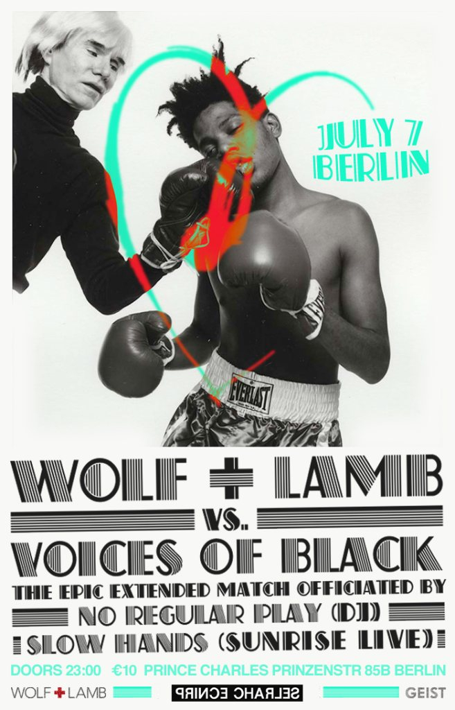 Wolf Lamb vs. Voices of Black: Das Epic Matchup - Flyer front