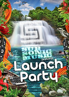Subsonic Music Festival 2012 Launch Party Feat... Alexkid - Flyer front