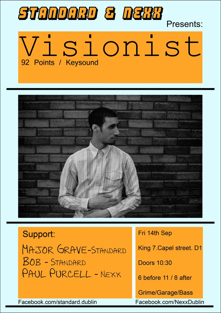 Standard & Nexx presents: Visionist (92 Points/Keysound) - Flyer front