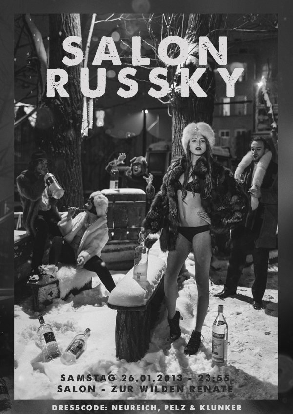 Salon Russky - Flyer front