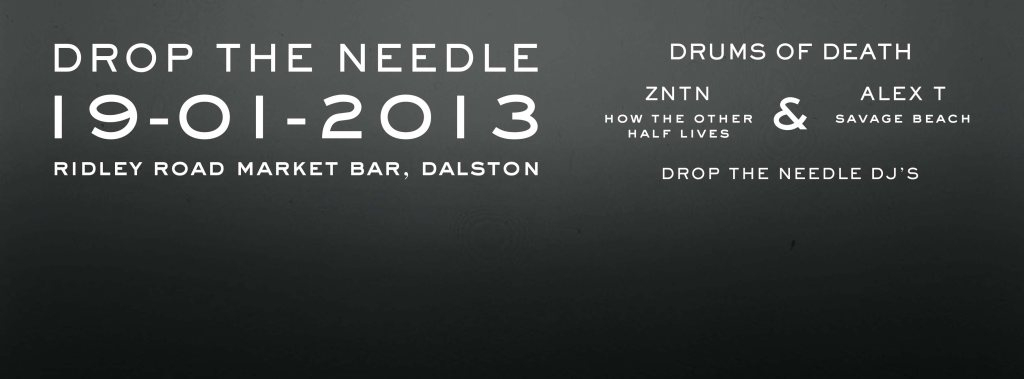 Drop the Needle - Flyer front