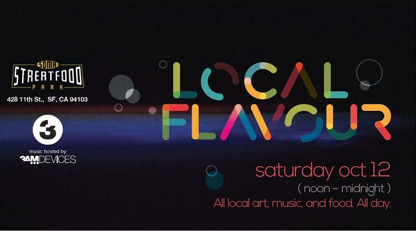 Local Flavour - Art & Beats - Flyer front