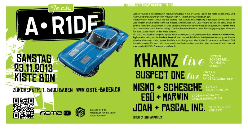 Tech A Ride - 3rd Round - Flyer back