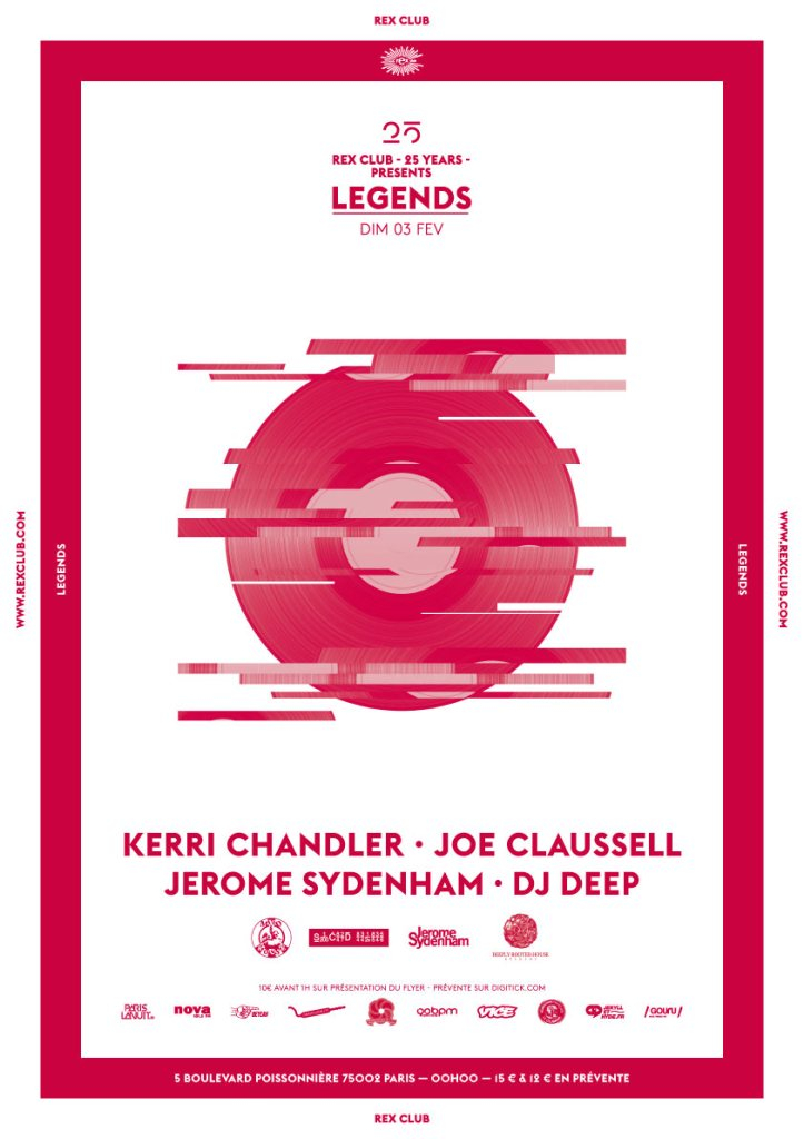 Rex Club, 25 Years presents, Legends - Flyer front