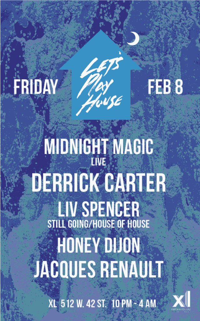 Rescheduled To March 15! LPH with Derrick Carter, Midnight Magic - Live & Honey Dijon - Flyer front