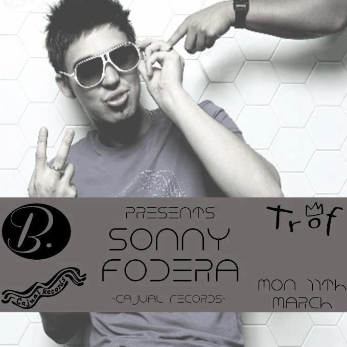 B. presents Sonny Fodera - Flyer front