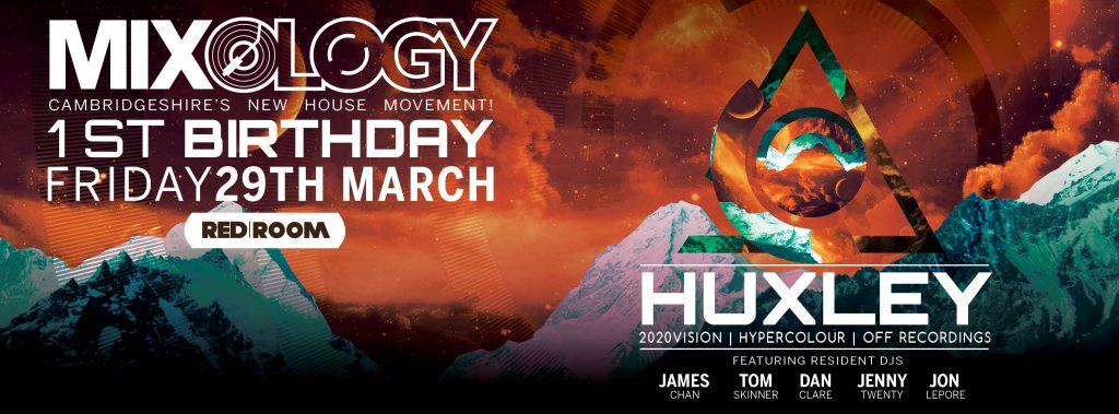 Mixology 1st Birthday - Huxley - Flyer back