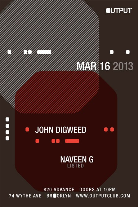 John Digweed, Naveen G - Flyer front
