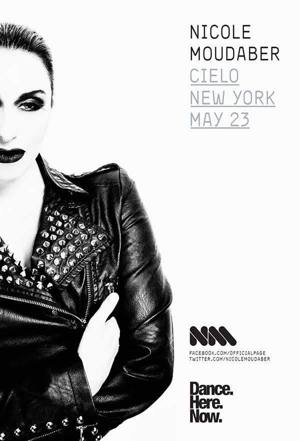 Dance.Here.Now. present Nicole Moudaber - Flyer front