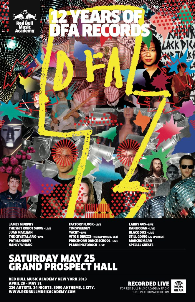 Red Bull Music Academy presents 12 Years Of DFA Records - Flyer front