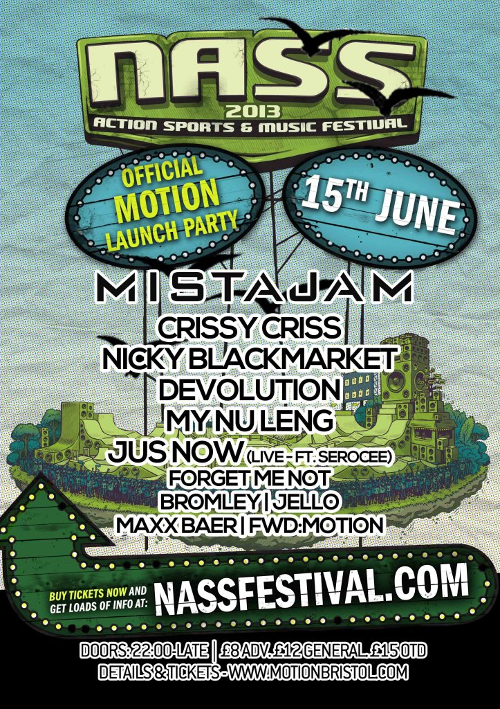 Nass Launch Party - Flyer front